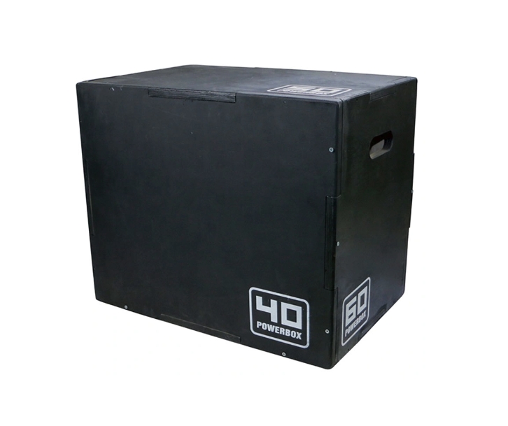 CRO105 Power Box - Cajon Pliometrico madera 40x50x60 cms (Negro) Desmontado - Imagen 1