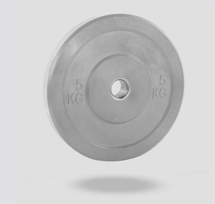 DOBC005 Disco Olimpico Bumper 5 kgs Gris - Imagen 1
